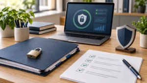 Tax Preparer WISP Requirements: 2026 Checklist Tax preparer WISP checklist with secured client files and cybersecurity controls